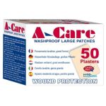 A-Care Washproof Large Patch 75 x 50mm (Box o