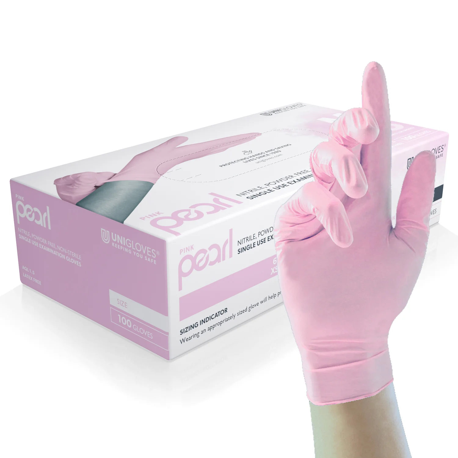 DISPOSABLE NITRILE GLOVES (BOX 100)