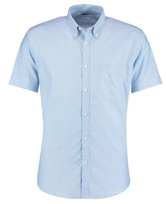 Short Sleeve Slim Fit Workwear Oxford Shirt